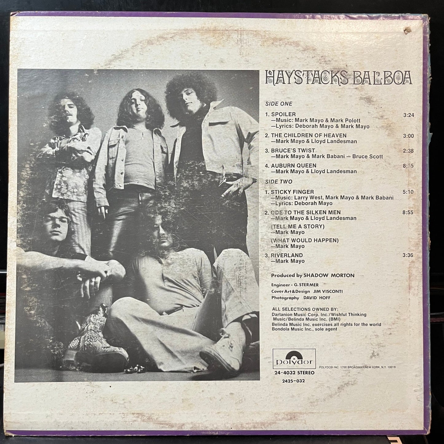 Haystacks Balboa - Haystacks Balboa (VINYL LP POLYDOR 2425 032 1970) | USED Near Mint (NM or M-) Very Good (VG)-