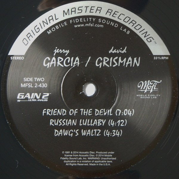 Jerry Garcia - Jerry Garcia / David Grisman | Mint (M) Mint (M)-