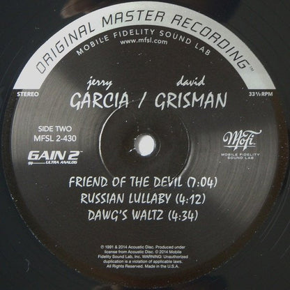 Jerry Garcia - Jerry Garcia / David Grisman | Mint (M) Mint (M)-