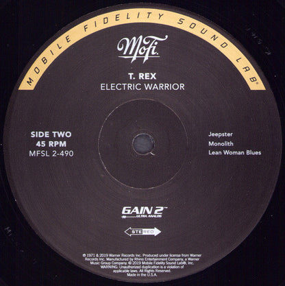 T. Rex Electric Warrior 2xLP Mint (M) Mint (M)-
