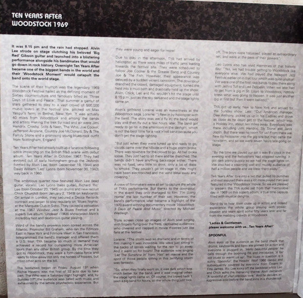 Ten Years After - Woodstock 1969 (180g) | Mint (M) Mint (M)-