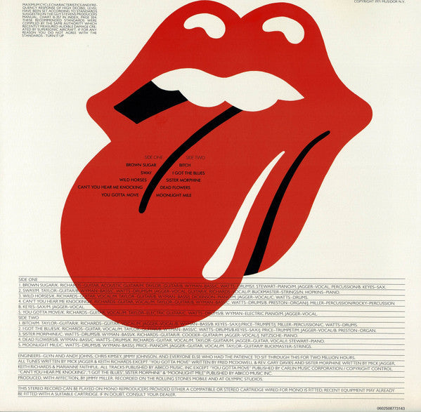 The Rolling Stones - Sticky Fingers | Mint (M) Mint (M)-