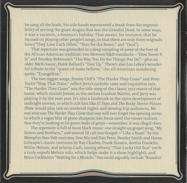 The Jerry Garcia Band - GarciaLive Volume 10 (May 20th, 1990 Hilo Civic Auditorium)(CD) | Mint (M)-
