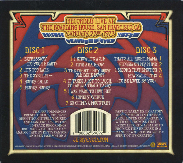 Jerry Garcia - GarciaLive Volume 12 (January 23rd, 1973 The Boarding House) (CD) | Mint (M) Mint (M)-