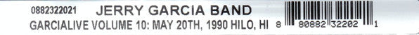 The Jerry Garcia Band - GarciaLive Volume 10 (May 20th, 1990 Hilo Civic Auditorium)(CD) | Mint (M)-