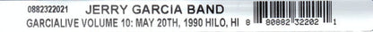 The Jerry Garcia Band - GarciaLive Volume 10 (May 20th, 1990 Hilo Civic Auditorium)(CD) | Mint (M)-