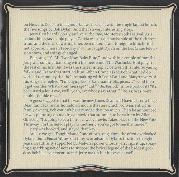 The Jerry Garcia Band - GarciaLive Volume 10 (May 20th, 1990 Hilo Civic Auditorium)(CD) | Mint (M)-