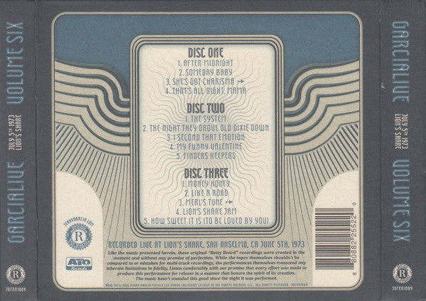 GarciaLive Volume Six (July 5th 1973, Lion's Share) (CD) | Mint (M) Mint (M)-