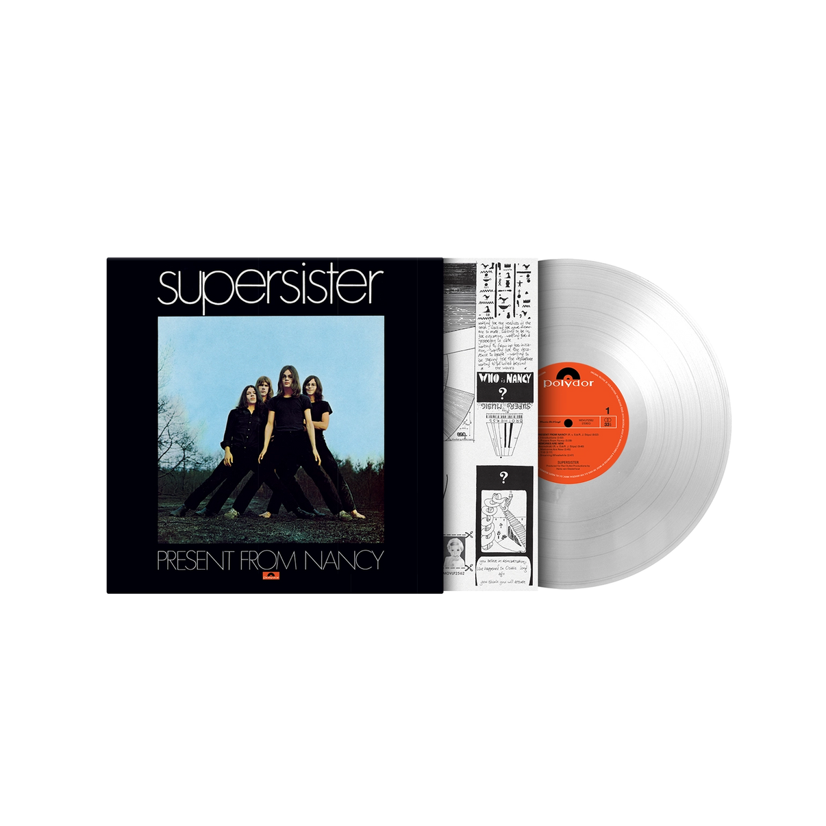 Supersister - Present From Nancy (MOV | CRYSTAL CLEAR VINYL) | Mint (M) Mint (M)-