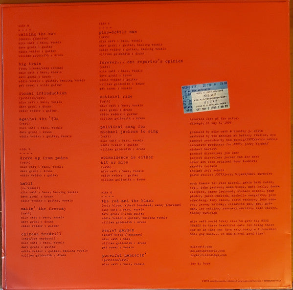 "Ring Spiel" Tour '95 (COLOR 2xVINYL) | Mint (M) Mint (M)-