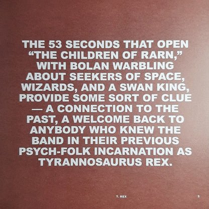 T. Rex (COLOR VINYL / VMP) | Mint (M) Mint (M)-
