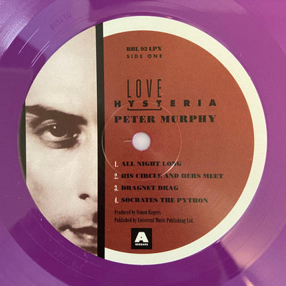 Peter Murphy - Love Hysteria (INDIGO VINYL) | Mint (M) Mint (M)-