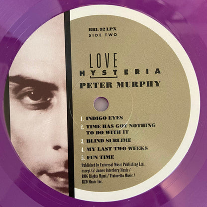 Peter Murphy - Love Hysteria (INDIGO VINYL) | Mint (M) Mint (M)-