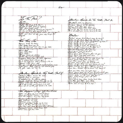 Pink Floyd - The Wall (180g VINYL) | Mint (M) Mint (M)-