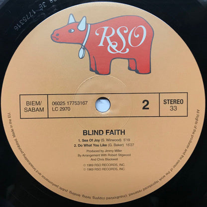 Blind Faith - Blind Faith (VINYL LP RSO 06025 17753167 2008) | NEW Mint (M) Excellent+ (EX+)-