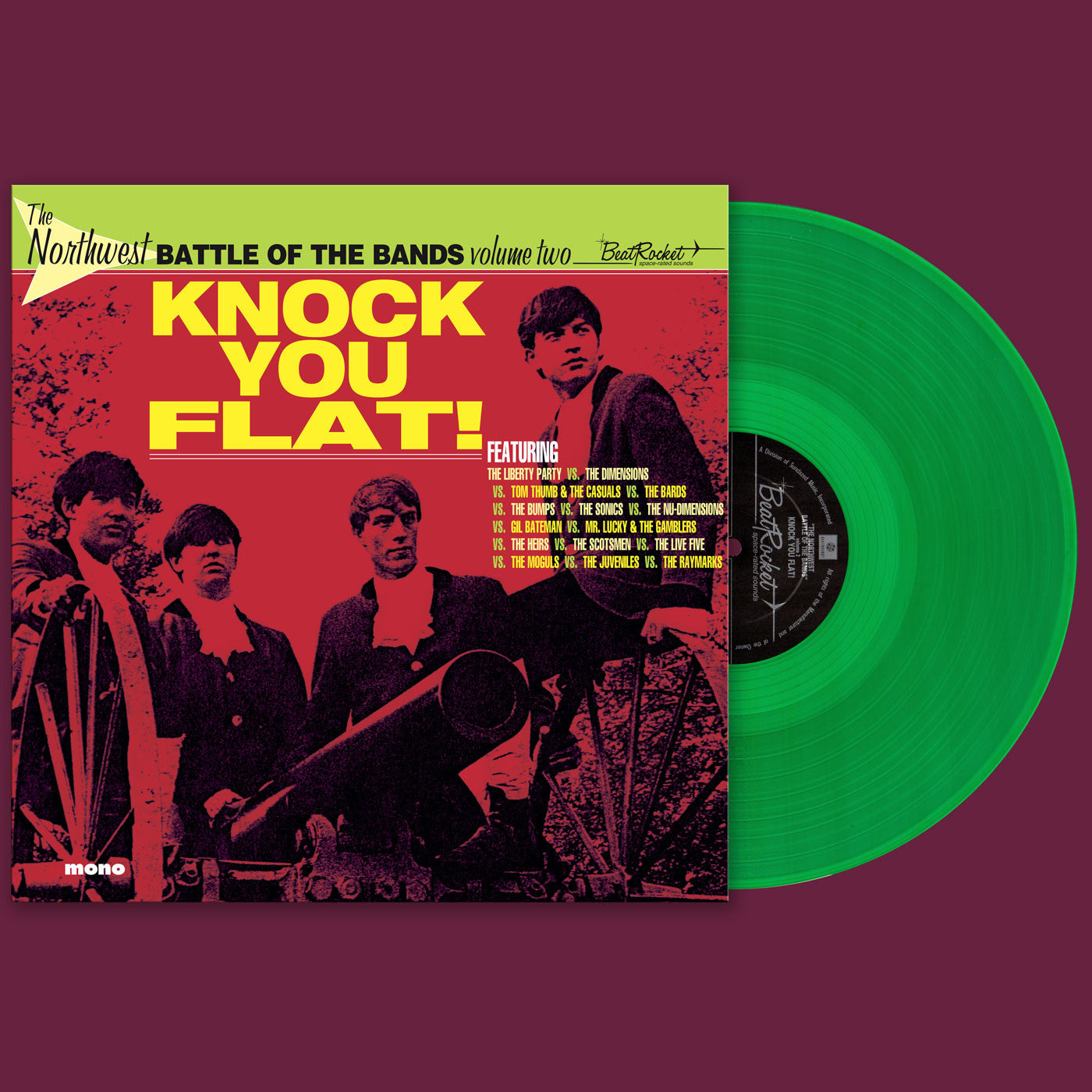 Various Artists - The Northwest Battle Of The Bands Vol. 2: Knock You Flat! (GREEN VINYL) |-