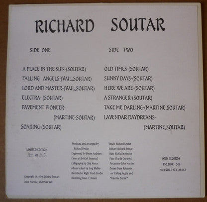 Richard Soutar - Lavender Daydreams (VINYL) | Mint (M) Mint (M)-