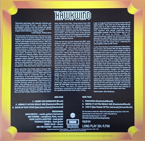 Hawkwind - At The BBC 1970 (VINYL) | Mint (M) Mint (M)-