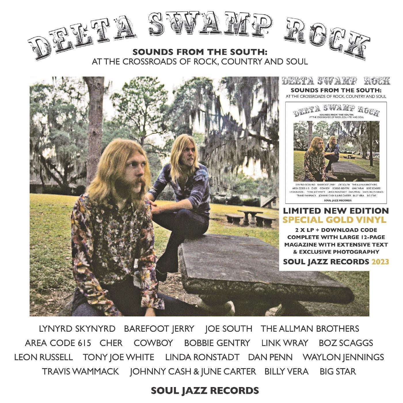 Soul Jazz Records presents - Delta Swamp Rock - Sounds From The South: At The Crossroads Of Rock, Country And Soul (INDIE EXCLUSIVE, GOLD VINYL) |-