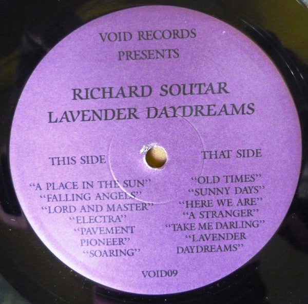 Richard Soutar - Lavender Daydreams (VINYL) | Mint (M) Mint (M)-