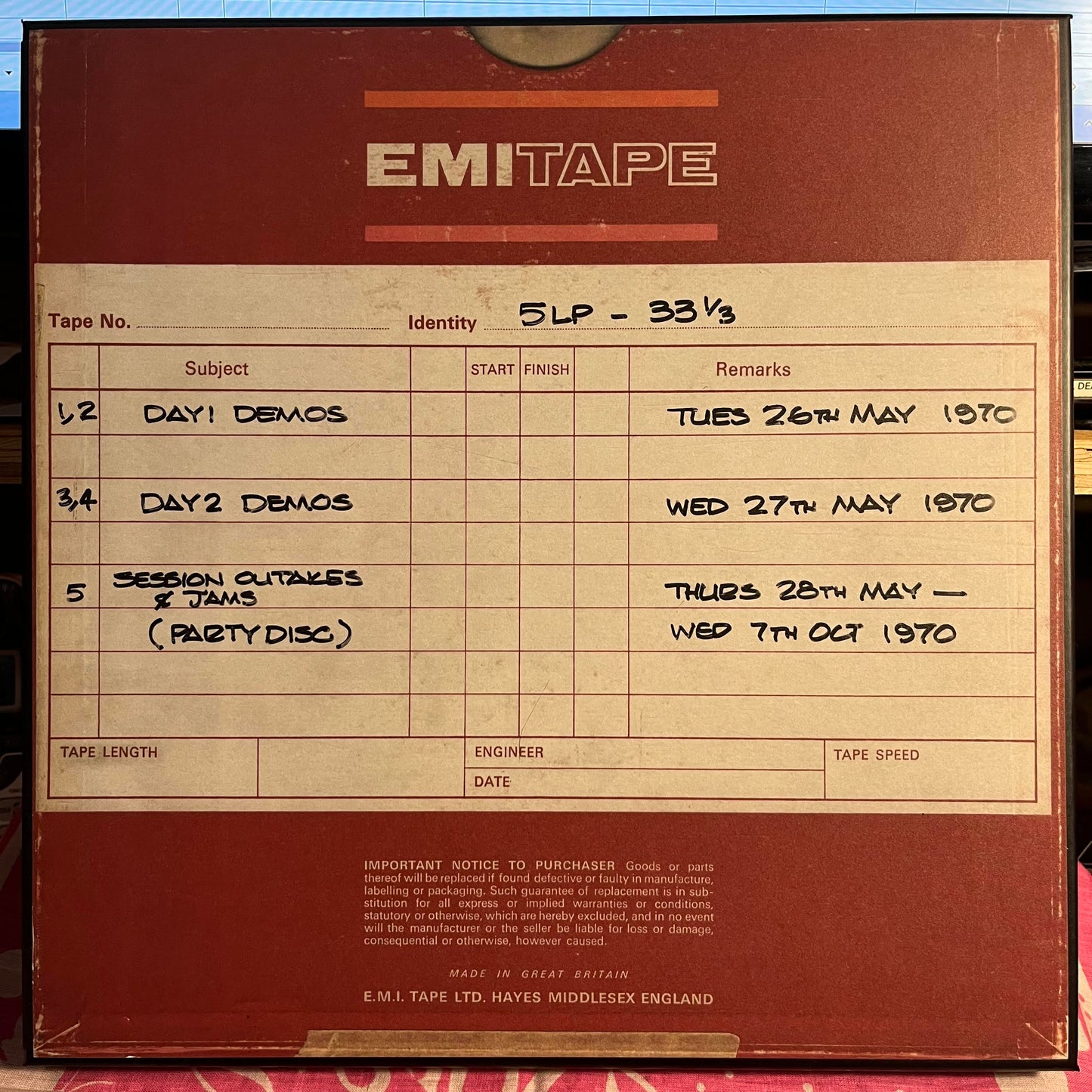 All Things Must Pass Uber Deluxe Box Set *DEMOS BOX* | Mint (M) Mint (M)-