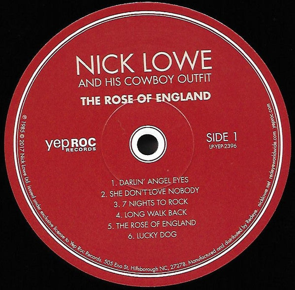Nick Lowe And His Cowboy Outfit - The Rose Of England | Mint (M) Mint (M)-