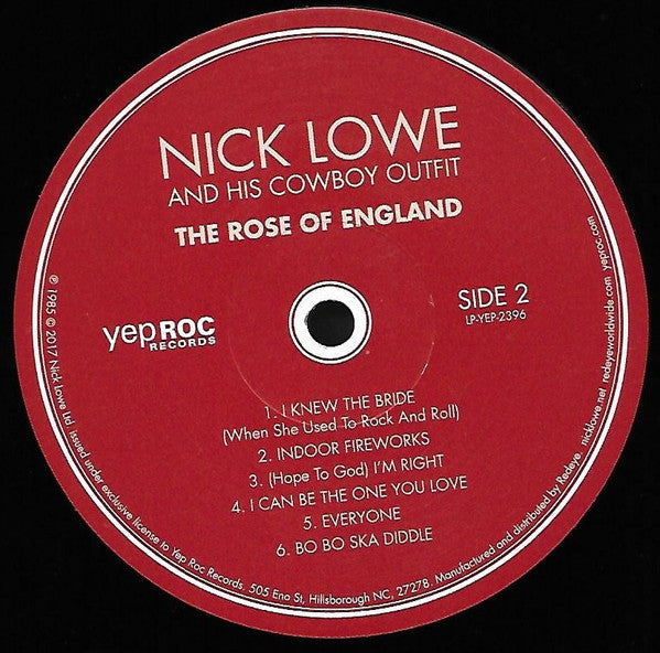 Nick Lowe And His Cowboy Outfit - The Rose Of England | Mint (M) Mint (M)-