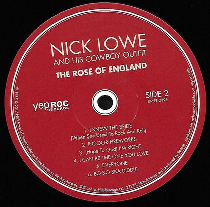 Nick Lowe And His Cowboy Outfit - The Rose Of England | Mint (M) Mint (M)-