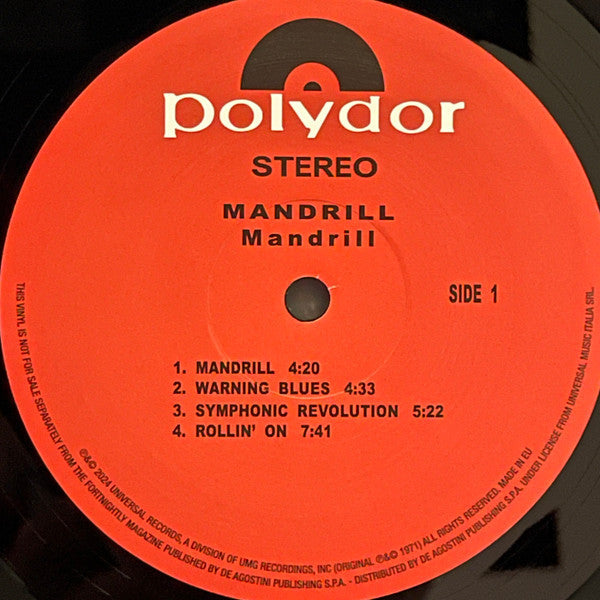 Mandrill - Mandrill (VINYL - ITALY 2025) | Mint (M) Mint (M)-