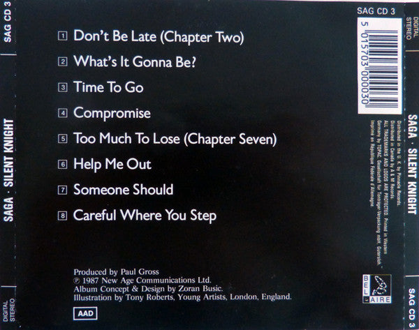 Saga (3) - Silent Knight (CD) | Near Mint (NM) Excellent+ (EX+)-