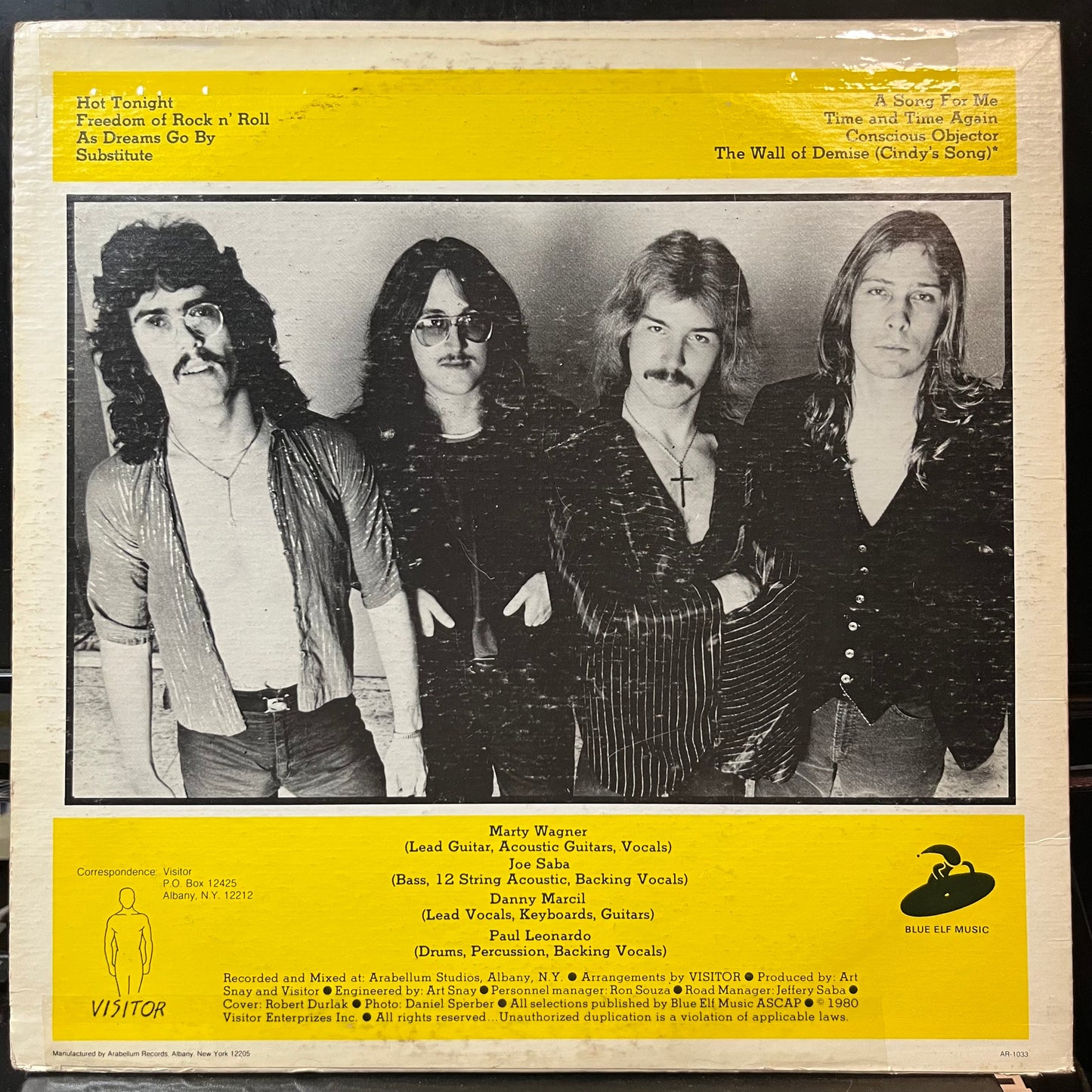 Visitor - Visitor (VINYL LP BLUE ELF AR 1033 1980) | USED Very Good (VG) Very Good (VG)--