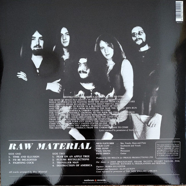 Raw Material (2) - Raw Material (VINYL) | Mint (M) Mint (M)-