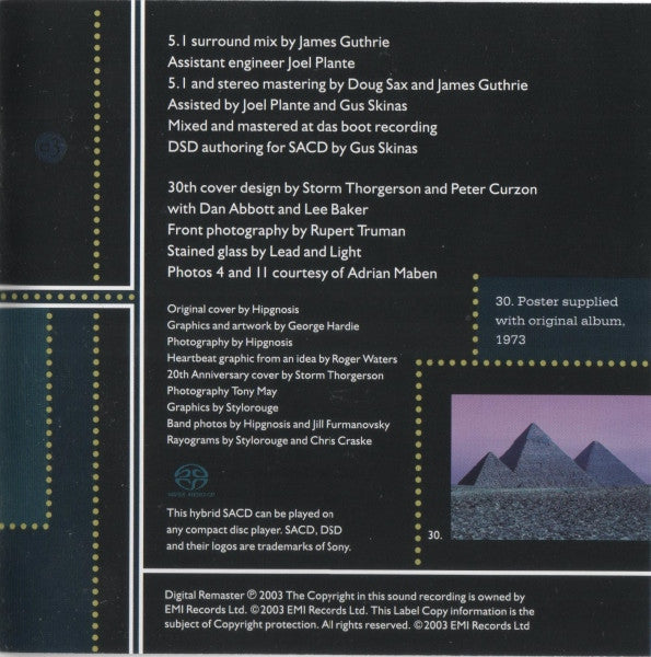 Pink Floyd - The Dark Side Of The Moon (CD GOLD) | Excellent+ (EX+) Near Mint (NM)--