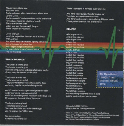 Pink Floyd - The Dark Side Of The Moon (CD GOLD) | Excellent+ (EX+) Near Mint (NM)--