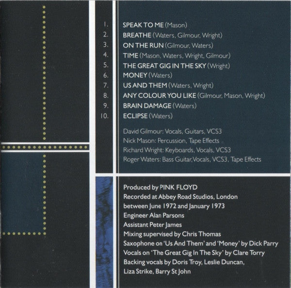 Pink Floyd - The Dark Side Of The Moon (CD GOLD) | Excellent+ (EX+) Near Mint (NM)--