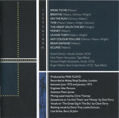 Pink Floyd - The Dark Side Of The Moon (CD GOLD) | Excellent+ (EX+) Near Mint (NM)--