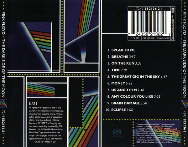 Pink Floyd - The Dark Side Of The Moon (CD GOLD) | Excellent+ (EX+) Near Mint (NM)--