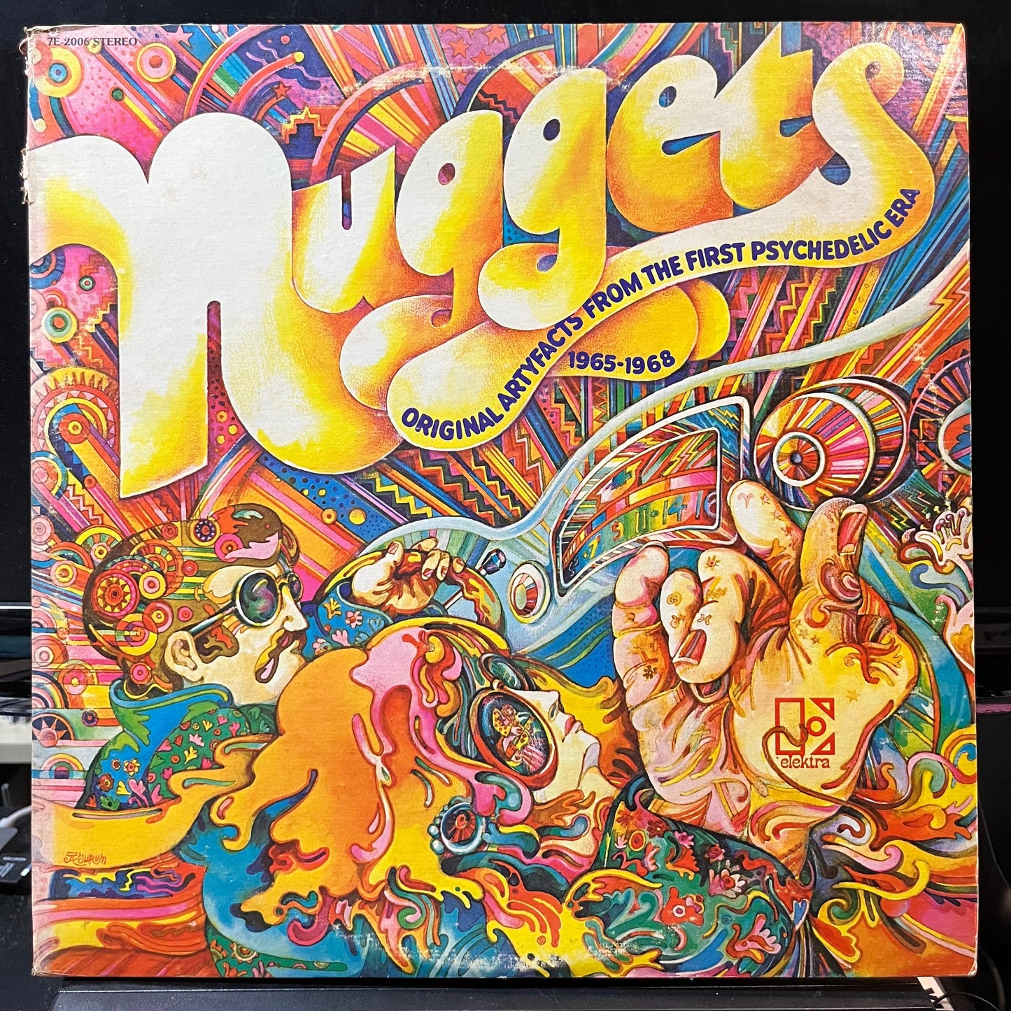 Various - Nuggets: Original Artyfacts From The First Psychedelic Era 1965-1968 (VINYL 2xLP ELEKTRA 7E-2006 1972) | Near Mint- (NM-) Excellent (EX)--