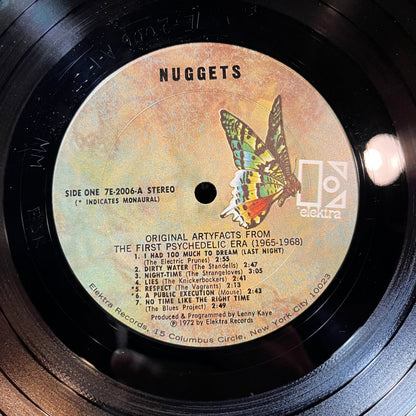 Various - Nuggets: Original Artyfacts From The First Psychedelic Era 1965-1968 (VINYL 2xLP ELEKTRA 7E-2006 1972) | Near Mint- (NM-) Excellent (EX)--