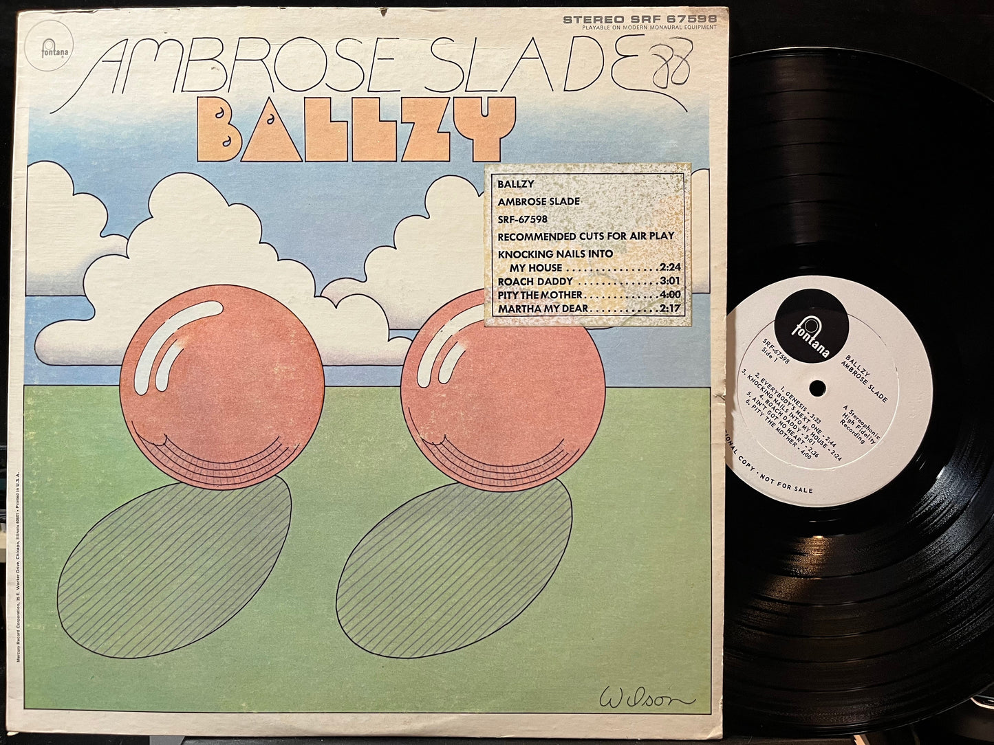 Ambrose Slade - Ballzy (VINYL LP FONTANA SRF 67598 1969) | USED Near Mint- (NM-) Excellent (EX)--