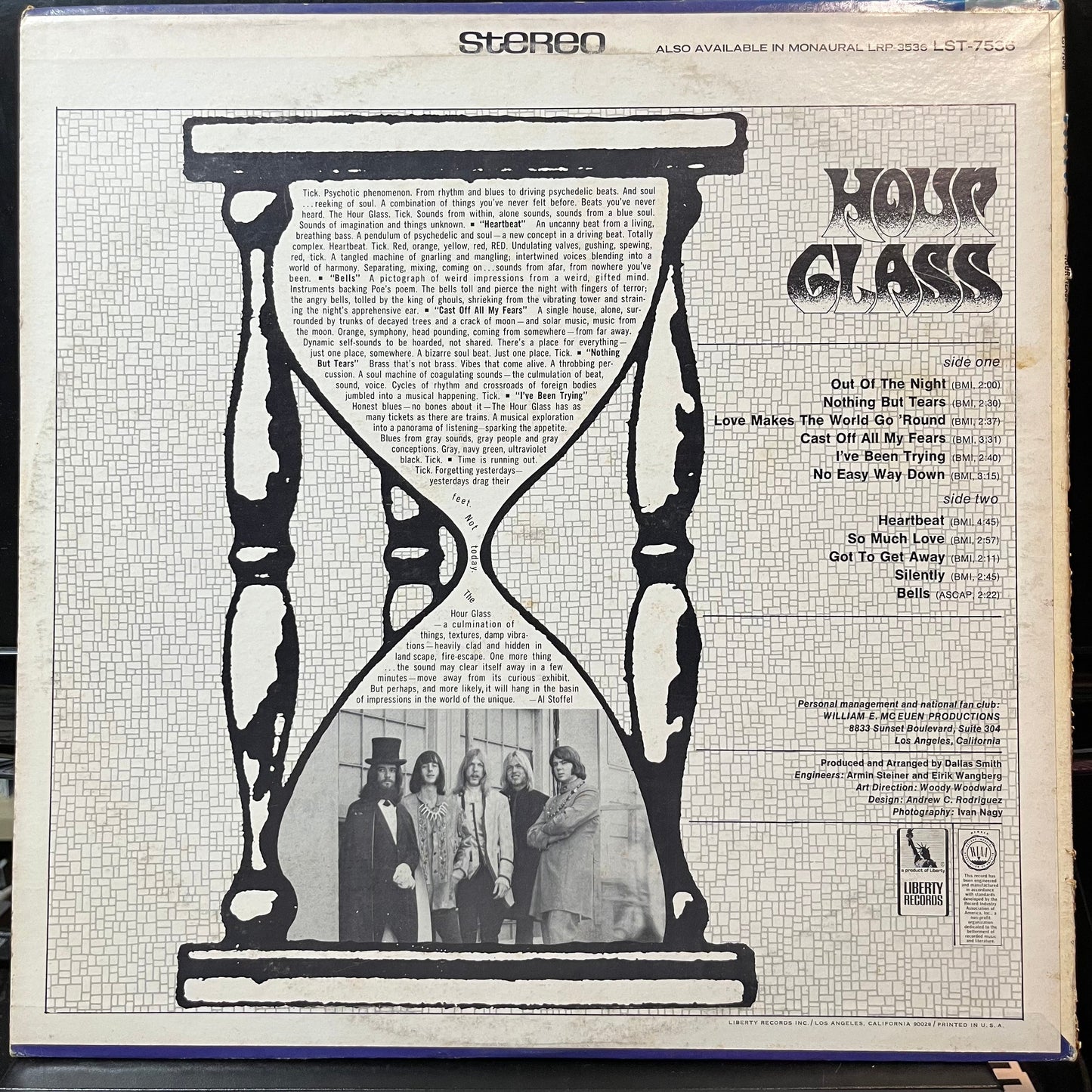 Hour Glass - Hour Glass (VINYL LP LIBERTY LST-7536 1967) | USED Near Mint (NM or M-) Very Good Plus Plus (VG++)-