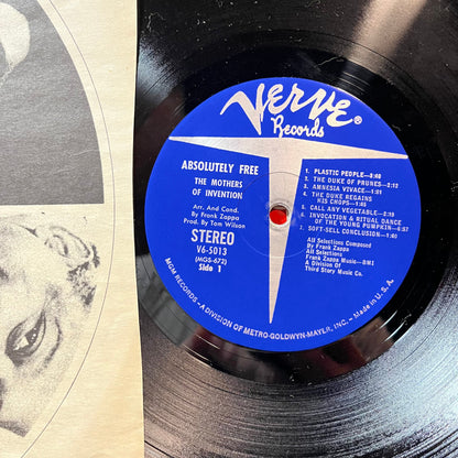 The Mothers Of Invention - Absolutely Free (VINYL LP VERVE V6-5013 1967) | Near Mint (NM or M-) Very Good Plus (VG+)--