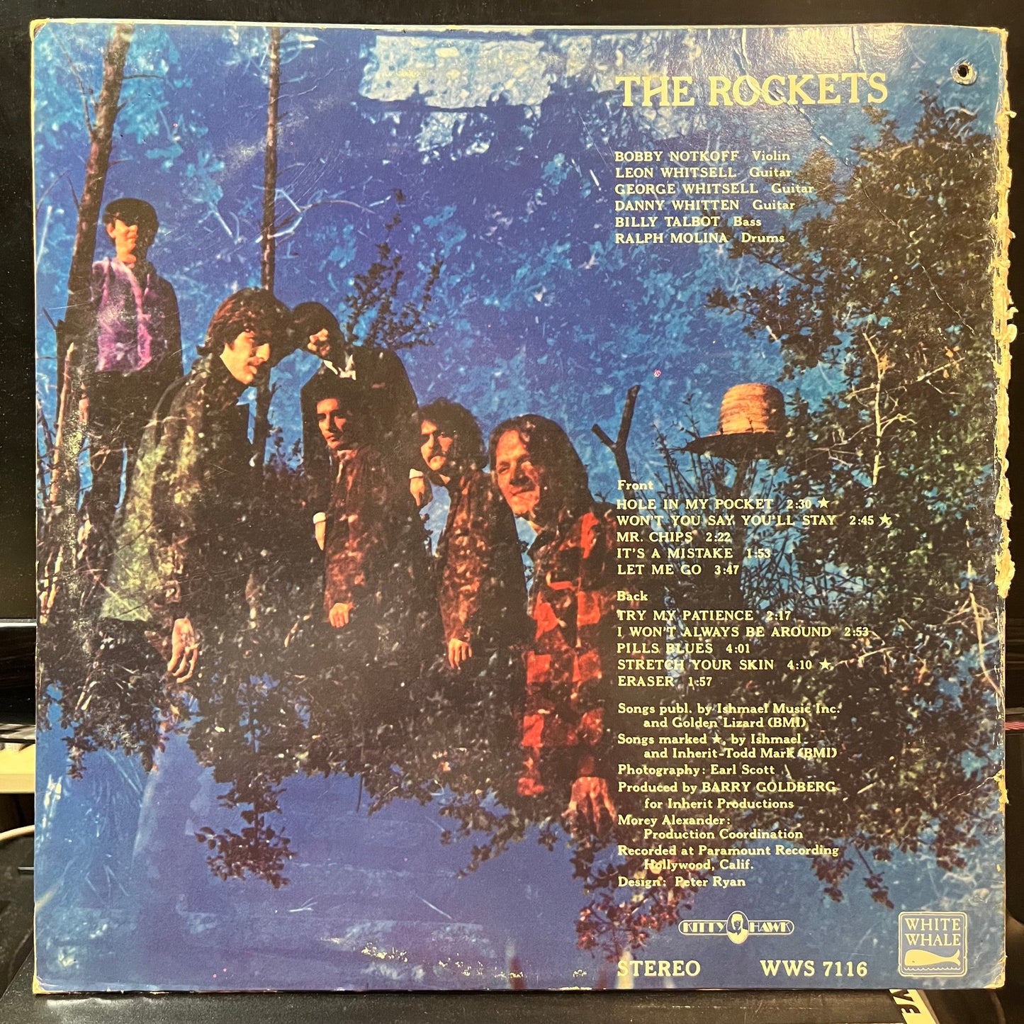 The Rockets - The Rockets (VINYL LP WHITE WHALE WWS 7116 1968) | Near Mint (NM or M-) Very Good (VG)--