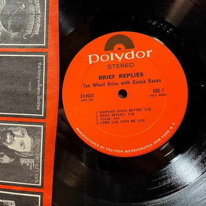 Ten Wheel Drive With Genya Ravan - Brief Replies (VINYL LP POLYDOR 2425 022 1970) | USED Near Mint (NM or M-) Very Good Plus (VG+)--