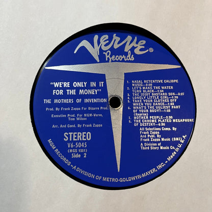 The Mothers Of Invention - We're Only In It For The Money (VINYL LP VERVE V/V6 5045X 1968) | Very Good (VG) Very Good (VG)--