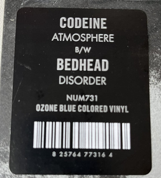 Codeine - Atmosphere B/W Disorder | Mint (M) Mint (M)-