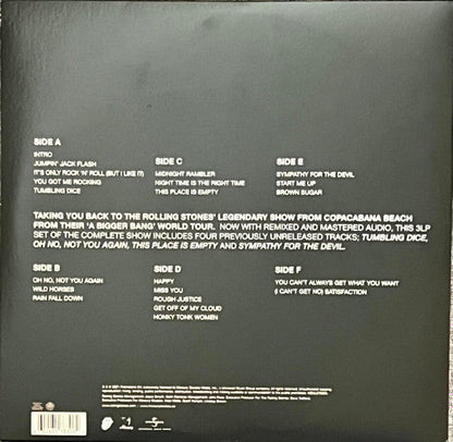 The Rolling Stones - A Bigger Bang - Live On Copacabana Beach (3xCOLOR VINYL) | Mint (M) Mint (M)-