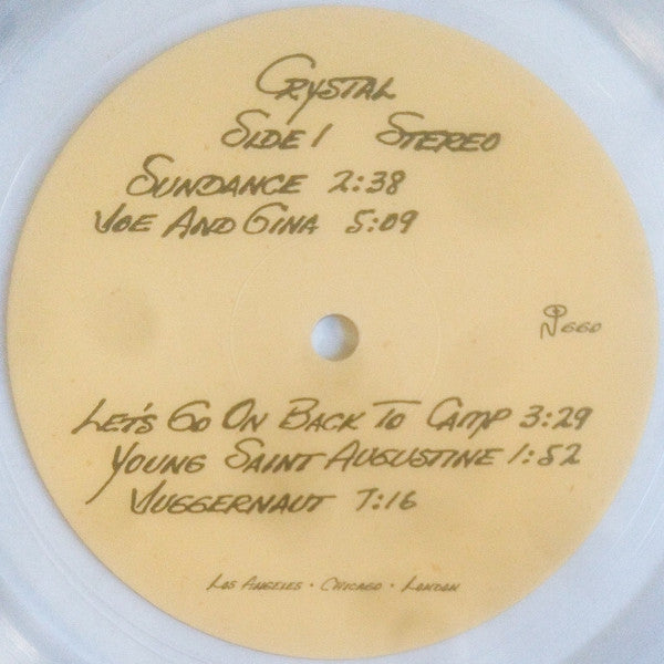 Stan Hubbs - Crystal (CLEAR VINYL) |-