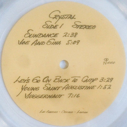 Stan Hubbs - Crystal (CLEAR VINYL) |-