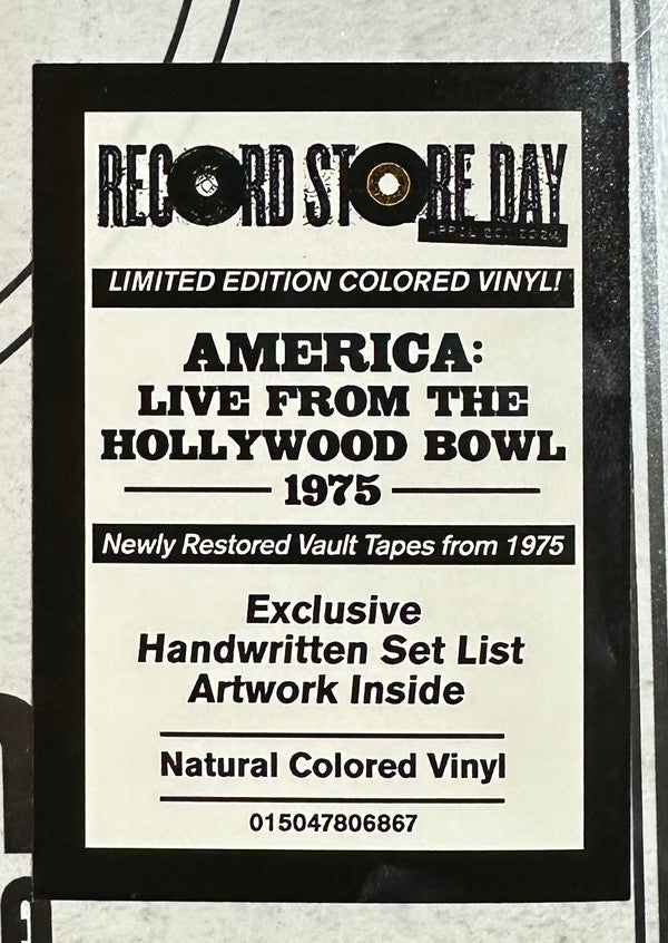 America (2) - Live From The Hollywood Bowl 1975 | Mint (M) Mint (M)-